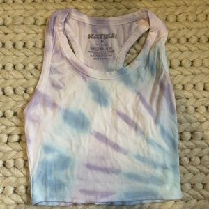 Katie J Tie Dye Racerbank Tank